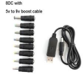 CAVO USB CONVERTITORE DC-DC STEP-UP DA 5Vdc A 9Vdc SPINA 2,1X5,5mm 1MT