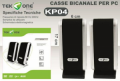 TEK ONE CASSE PER PC 2.0 ATTIVE USB 6X17CM