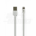 CAVO USB TIPO A LIGHTNING 8PIN CERTIFICATO MFI 1MT BIANCO