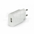 Caricatore USB 10,5W - 1 porta 5V 2,1A - BIANCO