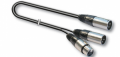 AUDIODESIGN PRO CAVO ADATTATORE A Y XLR MASCHIO 1 XLR MASCHO 1 XLR FEMMINA VIPERETTA 0,3MT