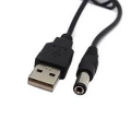 CAVO USB 5V A CONNETTORE DC 5,5X2,1 0,8MT