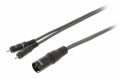 CAVO AUDIO XLR 3P MASCHIO - 2 RCA MASCHIO 5MT