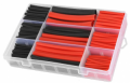 KIT 270 PZ GUAINE TERMORESTRINGENTI VARIE MISURE NERE E ROSSE