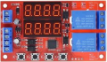 MODULO RELE' TEMPORIZZATORE 2 VIE 12VDC PROGRAMMABILE CON DISPLAY