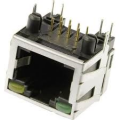 PRESA RJ45 DA PCB ORIZZONTALE SCHERMATA CON LED