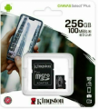 KINGSTON MICRO SD C10 SDCS 256GB CANVAS SELECT PLUS 100MB/s