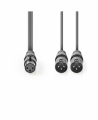 CAVO AUDIO 1 XLR FEMMINA 2 XLR MASCHIO 1,5MT