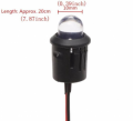 LED 10mm BLU 12V CABLATO CON PORTALED