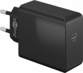 CARICATORE RAPIDO DA MURO 1X USB TYPE-C PD 65W NERO