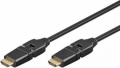 CAVO HIGH SPEED HDMI™ CON ETHERNET, DORATO - SPINA HDMI™ (TIPO A) > SPINA HDMI™ (TIPO A); GIREVOLE 360°