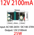 MODULO CONVERTITORE AC-DC STEP-DOWN IN 85-265AC/140-370VDC OUT 12VDC 2,1A