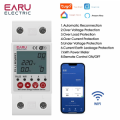 CONTATORE CONSUMO ENERGIA SMART DA BARRA DIN WIFI CON APP TUYA LIMITATORE CORRENTE