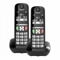 CORDLESS DUO DOPPIO CON DISPLAY E TASTI GRANDI VOLUME BLACKLIST RUBRICA 100 NERO GIGASET