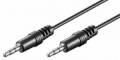 Cavo audio jack da 3,5 mm in rame, 1.5 MT, nero - Spina 3,5 mm  Spina 3,5 mm