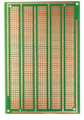 PIASTRA MILLEFORI FR4 MONOFACCIA 100X150 TIPO BREADBOARD