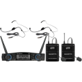 ZZIPP Set Radiomicrofono 2 Archetti PLL/UHF 48 Ch Wireless Dj karaoke