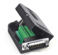 CONNETTORE DB D-SUB 15 PIN MASCHIO MONTAGGIO A VITE