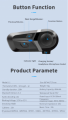 KIT RTX BLUETOOTH 5.3 INTERFONO PER CASCO MOTO PORTATA 30MT IP67
