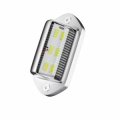 MODULO LED PER TARGA CON SCOCCA SILVER IMPERMEABILE 6 SMD 6000K 12-24VDC