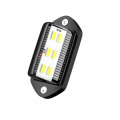 MODULO LED PER TARGA CON SCOCCA NERA IMPERMEABILE 6 SMD 6000K 12-24VDC