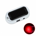 MODULO LED ROSSO LAMPEGGIANTE FINTO ALLARME ANTIFURTO RICARICABILE PANNELLO SOLARE