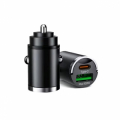 CARICATORE DA ACCENDISIGARI USB QC 3.0 + TYPE-C 12V/24V MAX 100W