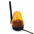 LAMPEGGIANTE LED ARANCIONE CON ANTENNA E STAFFA 1,5W 12-265VAC-DC