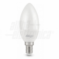 LAMPADINA A LED CANDELA  E14 C37 - 8W 740LM - 230Vac LUCE CALDA 3000K