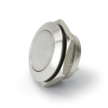 PULSANTE IN METALLO 19MM 2 CONTATTI N.O. IP65 24V 1A