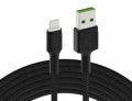 CAVO IN CORDA RICARICA MFI IPHONE IPAD USB-A A LIGHTNING 120cm 1,2MT PLUG ILLUMINATO