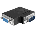 ADATTATORE VGA 15PIN MASCHIO FEMMINA ANGOLARE SINISTRO 90°