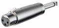 ADATTATORE DA XLR FEMMINA A JACK 6,35mm MASCHIO MONO