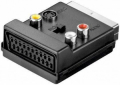 ADATTATORE COMMUTATORE SCART-AV, SPINA SCART (21-PIN), NERO,SPINA SCART (21-PIN) > PRESA SCART (21-PIN) + 3 PRESE RCA > PRESA MINI-DIN 4