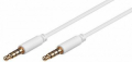 CAVO JACK 4 POLI SLIM DA 3,5MM DORATO 1,5MT