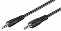 CAVO AUX JACK 3,5 MM STEREO -> JACK 3.5MM STEREO, 2.5 M, NERO,SPINA 3,5 MM SPINA 3,5 MM