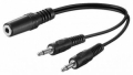 CAVO ADATTATORE PRESA JACK DA 3,5 MM, 0.2 M, NERO,PRESA 3,5 MM (3-PIN, STEREO) > 2 SPINA 3,5 MM (2-PIN, MONO)