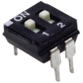 DIP SWITCH 2 POLI PASSO 2,54MM TCS