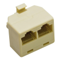 ADATTATORE SDOPPIATORE MODULARE TELEFONO SPINA RJ45 8 POLI