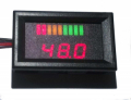 DISPLAY VOLTMETRO DIGIT CON INDICATORE LIVELLO DI CARICA BATTERIA AL PIOMBO 6V ( 5-15MA)