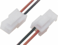 CONNETTORE MOLEX 5015PH-2 MASCHIO CON CAVETTI ROSSO/NERO