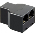 Goobay Adattatore T, nero- Presa RJ11/RJ14 (6P4C)> 2 prese RJ11/RJ14 (6P4C)