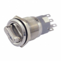 INTERRUTTORE ROTANTE IN METALLO  FORO 19 MM IP50 250VAC 5A