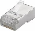 CONNETTORE RJ45 CAT 6 STP SCHERMATO, PROTEZIONE ANTIPOLVERE - PER CAVO ROTONDO