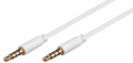 CAVO JACK 4 POLI SLIM DA 3,5MM DORATO 3MT