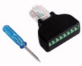 SPINA RJ45 8PIN CON MORSETTO A VITE