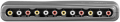 CONSOLE DI COMMUTAZIONE AUDIO/VIDEO SWITCH RCA 4 PRESE IN 1 PRESA OUT