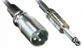 CAVO XLR MASCHIO A JACK 6,35MM MONO 5MT